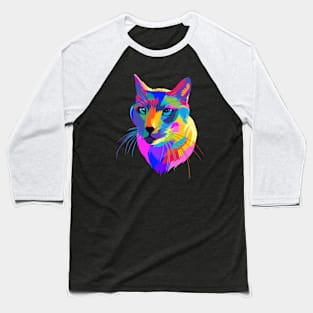 Colorful cat rainbow Baseball T-Shirt